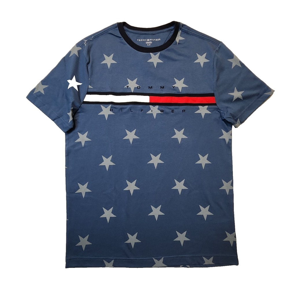 Tommy Hilfiger Men's Tino T-shirt All American Stars Blue Size Small NWT